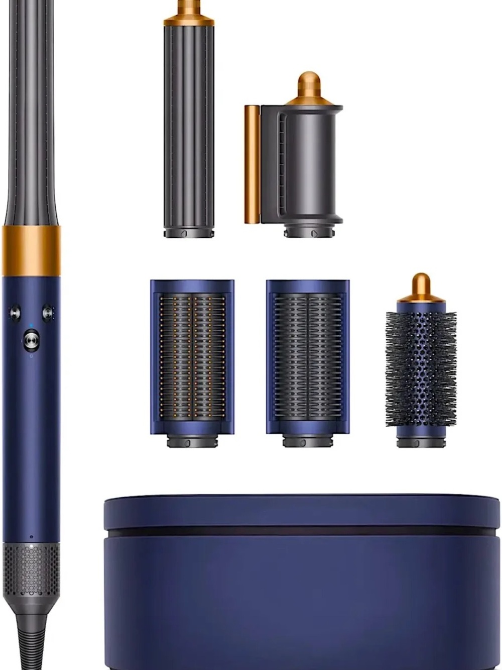 Dyson Hair Multi-Styler Set in Navy Blue and Gold